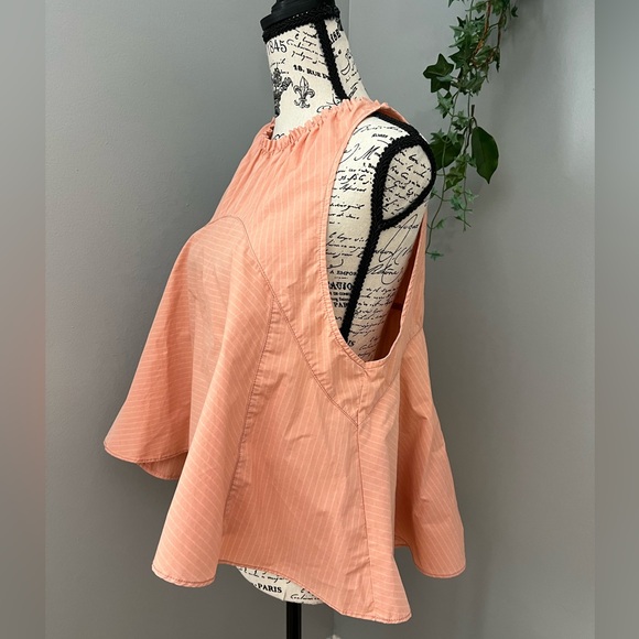 NWT - Free People Peach Carla Stripe Tank Top - Picture 7 of 12